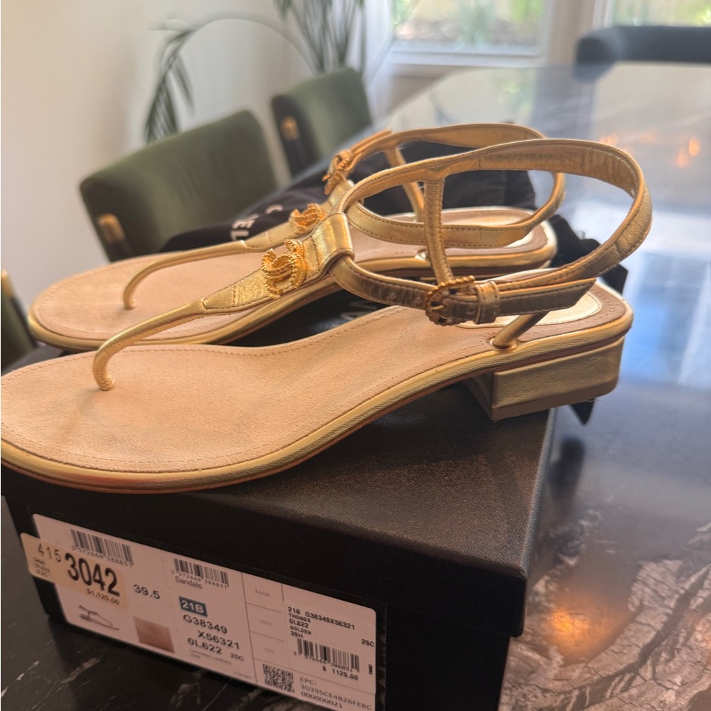 Chanel thong sandals
